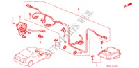 UNIDADE SRS(2) para Honda ACCORD COUPE DX 2 portas automática de 4 velocidades 1995