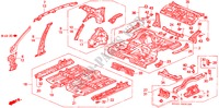 PAINEIS INTERIORES para Honda ACCORD LX 4 portas automática de 4 velocidades 1994