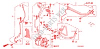 AR CONDICIONADO (MANGUEIRAS/TUBOS) (2.0L) para Honda CIVIC SI 4 portas 6 velocidades manuais 2007