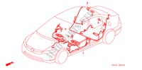 CABLAGEM(3) para Honda CIVIC EX 4 portas 5 velocidades manuais 2006