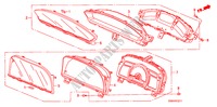 COMPONENTES INDICADORES(DENSO) para Honda CIVIC SI 4 portas 6 velocidades manuais 2007