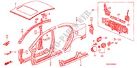 PAINEIS EXTERIOR/PAINEL TRASEIRO para Honda CIVIC EX 4 portas 5 velocidades manuais 2007