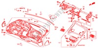 PAINEL INSTRUMENTOS para Honda CIVIC DX 4 portas automática de 5 velocidades 2008