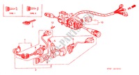 CONJUNTO CHAVE/ INTERRUPTOR PISCAS para Honda ACTY TRUCK DX 2 portas 4 velocidades manuais 1983