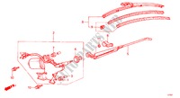 LIMPA VIDROS TRASEIRO para Honda ACTY VAN DX 5 portas 4 velocidades manuais 1986
