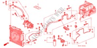AR CONDICIONADO (MANGUEIRAS/TUBOS)(D.) para Honda CIVIC COUPE 1.6ILS 2 portas automática de 4 velocidades 1996