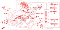 CABLAGEM MOTOR(D.) para Honda CIVIC COUPE 1.6ISR 2 portas automática de 4 velocidades 2000
