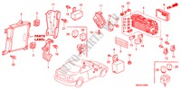 UNIDADE CONTROLO(CABINE)(D.) para Honda CIVIC COUPE 1.6ILS 2 portas automática de 4 velocidades 2000