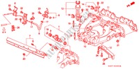 COLECTOR ADMISSAO(SOHC) para Honda CIVIC 1.4IS 3 portas automática de 4 velocidades 1997