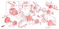 AR CONDICIONADO (COMPRESSOR)(DENSO) para Honda CIVIC 1.6VTI 4 portas 5 velocidades manuais 1999