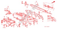 COLECTOR ADMISSAO (DOHC VTEC) para Honda CIVIC 1.6VTI 4 portas 5 velocidades manuais 1999