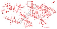COLECTOR ADMISSAO(SOHC) para Honda CIVIC 1.4IS 4 portas 5 velocidades manuais 2000