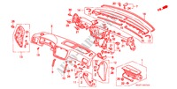 PAINEL INSTRUMENTOS(LH) para Honda CIVIC 1.6VTI 4 portas 5 velocidades manuais 1999