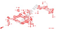 TRAVESSA TRASEIRA/TRAVESSA TRANSVERSAL para Honda ODYSSEY EXI 5 portas automática de 4 velocidades 2000