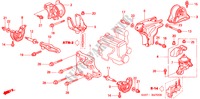 APOIOS MOTOR(AT) para Honda CR-V RVI 5 portas automática de 4 velocidades 2000