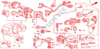 INTERRUPTOR COMBINADO(D.) para Honda CR-V RVSI 5 portas automática de 4 velocidades 2000
