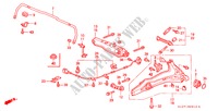 ESTABILIZADOR TRASEIRO/TRASEIRA BRACO INFERIOR para Honda CR-V RVSI 5 portas 5 velocidades manuais 2001