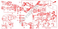INTERRUPTOR COMBINADO(LH) para Honda CR-V RVSI 5 portas automática de 4 velocidades 2001
