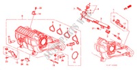 COLECTOR ADMISSAO(1.6L) para Honda ACCORD 1.6ILS 4 portas 5 velocidades manuais 1999