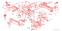 GUARNICAO PAINEL INSTRU.(D.) para Honda ACCORD 1.6ILS 4 portas 5 velocidades manuais 1999
