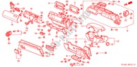 GUARNICAO PAINEL INSTRU.(D.) para Honda ACCORD 1.6ILS 4 portas 5 velocidades manuais 2000