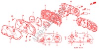 INSTRUMENTOS COMBINADOS COMPONENTES para Honda ACCORD 1.8IS 4 portas automática de 4 velocidades 2000