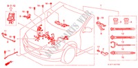 CABLAGEM MOTOR (DOHC) (LH) para Honda CIVIC AERODECK 1.8VTI 5 portas 5 velocidades manuais 1998