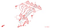 COLECTOR ESCAPE (DOHC VTEC) para Honda CIVIC AERODECK 1.8VTI 5 portas 5 velocidades manuais 1998