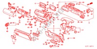 GUARNICAO PAINEL INSTRU.(D.) para Honda ACCORD 2.3ISE   EXECUTIVE 4 portas automática de 4 velocidades 2002