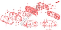 INSTRUMENTOS COMBINADOS COMPONENTES para Honda ACCORD 1.6ISE 4 portas 5 velocidades manuais 2002