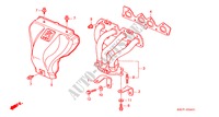 COLECTOR ESCAPE(DOHC) para Honda PRELUDE VT 2 portas automática de 4 velocidades 2000