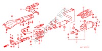 TUBO ESCAPE(DOHC) para Honda PRELUDE VT 2 portas automática de 4 velocidades 2000