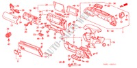 GUARNICAO PAINEL INSTRU.(D.) para Honda ACCORD 2.3SE    EXECUTIVE 5 portas automática de 4 velocidades 2002