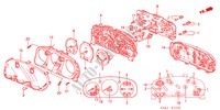 INSTRUMENTOS COMBINADOS COMPONENTES para Honda ACCORD 1.8SE    EXECUTIVE 5 portas 5 velocidades manuais 2001