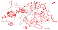 CORPO ACELERADOR(2) para Honda LOGO LOGO 3 portas totalmente automática CVT 2000