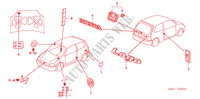 EMBLEMAS para Honda LOGO LOGO 3 portas totalmente automática CVT 2000
