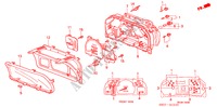 INSTRUMENTOS COMBINADOS (COMPONENTES) (1) para Honda LOGO LOGO 3 portas 5 velocidades manuais 1999
