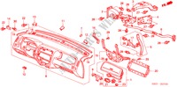 PAINEL INSTRUMENTOS(LH) para Honda LOGO LOGO 3 portas totalmente automática CVT 2000