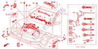 CABLAGEM MOTOR(LH) para Honda CIVIC 1.4S 4 portas automática de 4 velocidades 2001