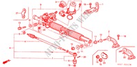 CAIXA ENGREN DIREC MECAN (EPS)(D.) para Honda CIVIC 1.4S 4 portas 5 velocidades manuais 2001