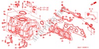 COLECTOR ADMISSAO para Honda CIVIC 1.6LS 4 portas 5 velocidades manuais 2001
