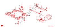 ESTRUTURA SECUNDARIA DIANTEIRA para Honda CIVIC 1.6ES 4 portas 5 velocidades manuais 2001