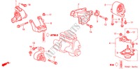 APOIOS MOTOR(AT) para Honda CIVIC 1.6 LS 4 portas automática de 4 velocidades 2004