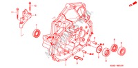 CAIXA EMBRAIAGEM para Honda CIVIC 1.6 ES 4 portas 5 velocidades manuais 2005