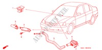 AR CONDICIONADO(SENSOR) (D.) para Honda CIVIC HYBRID HYBRID 4 portas 5 velocidades manuais 2004