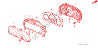 COMPONENTES INDICADORES(NS) para Honda CIVIC HYBRID HYBRID 4 portas 5 velocidades manuais 2004