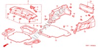 PRATELEIRA TRASEIRA/GUARNICAO LATERAL MALA para Honda CIVIC COUPE LS 2 portas 5 velocidades manuais 2001