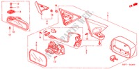 RETROVISOR para Honda CIVIC COUPE LS 2 portas 5 velocidades manuais 2001