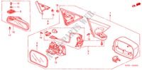 RETROVISOR para Honda CIVIC COUPE LS 2 portas 5 velocidades manuais 2005