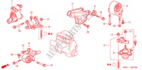 APOIOS MOTOR(MT) (1.4L/1.6L) para Honda CIVIC 1.4LS 3 portas 5 velocidades manuais 2002